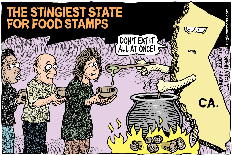  LOCAL-CA THE WORST STATE FOR FOOD STAMPS by Wolverton