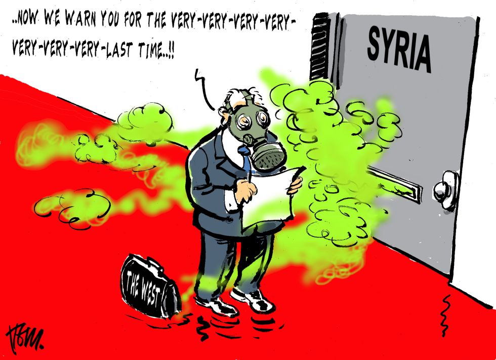  VERY LAST WARNING SYRIA by Tom Janssen