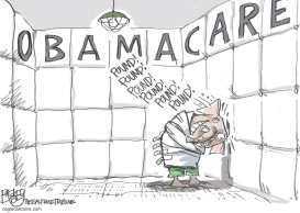 POUNDING OBAMACARE by Pat Bagley