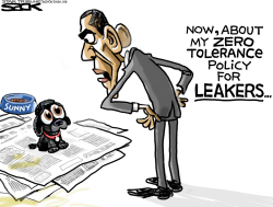 OBAMA PUP PEE by Steve Sack