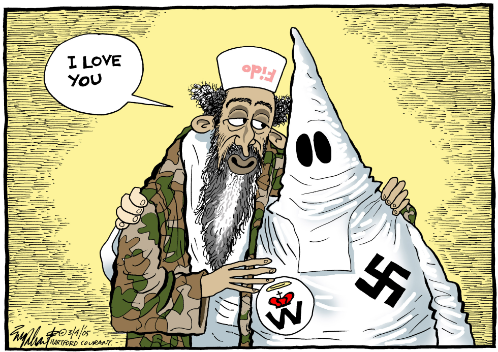  HATE GROUP LOVE by Bob Englehart