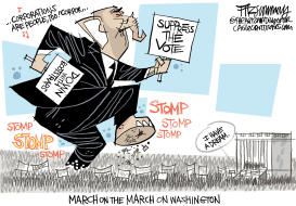 MARCH ON WASHINGTON by David Fitzsimmons