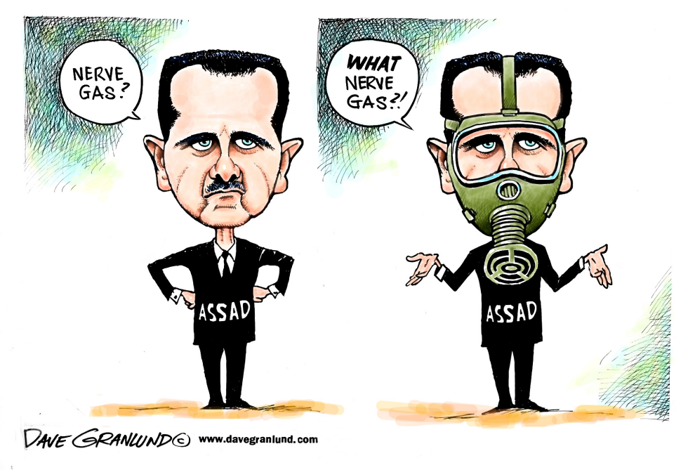  SYRIA AND NERVE GAS by Dave Granlund