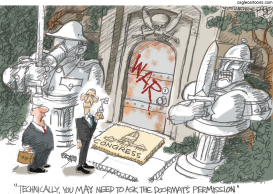 THE DOORMAT OF WAR by Pat Bagley