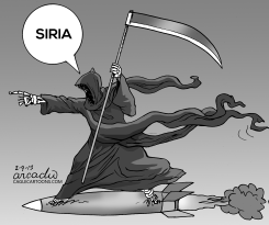 MUERTE Y DESTRUCCIóN A SIRIA BN by Arcadio Esquivel