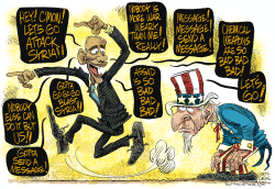 SEND MESSAGE TO SYRIA by Daryl Cagle