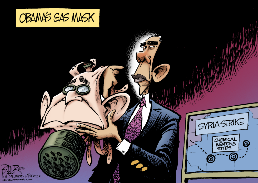  GAS MASK by Nate Beeler