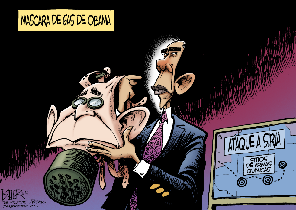  MASCARA DE GAS  by Nate Beeler