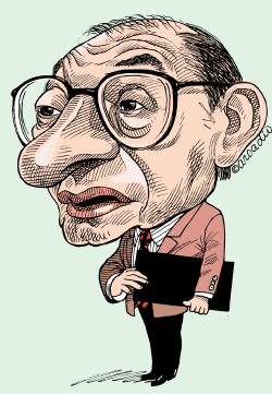 ALLAN GREENSPAN by Arcadio Esquivel