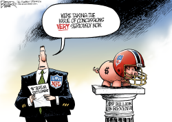 NFL CONCUSSIONS by Nate Beeler