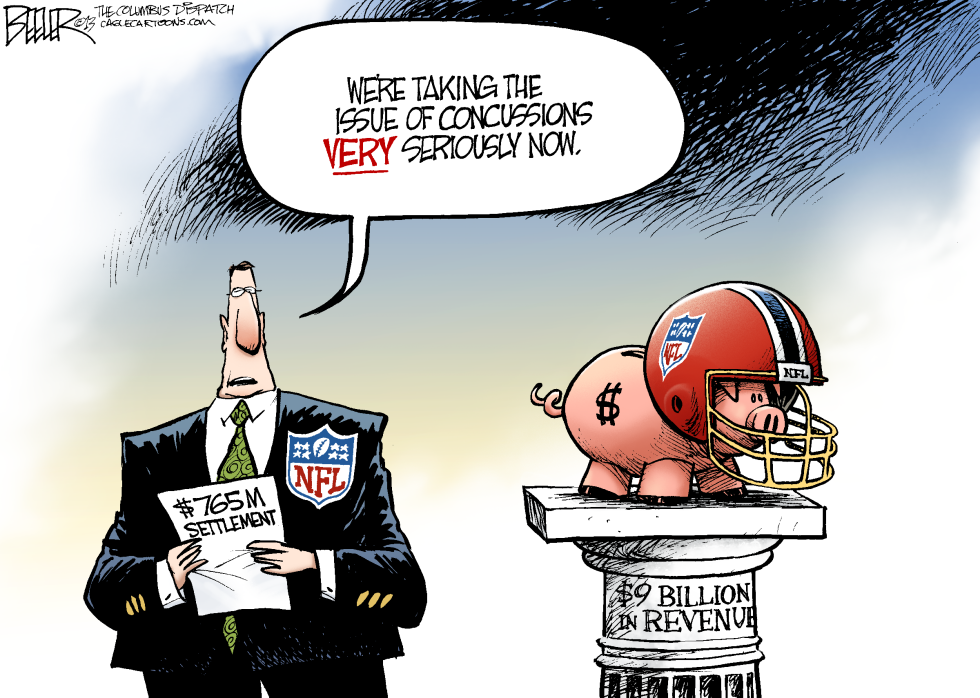  NFL CONCUSSIONS by Nate Beeler