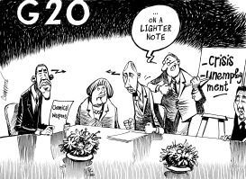 TENSE G20 by Patrick Chappatte