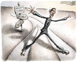 OBAMA'S NUANCED PATH by Adam Zyglis