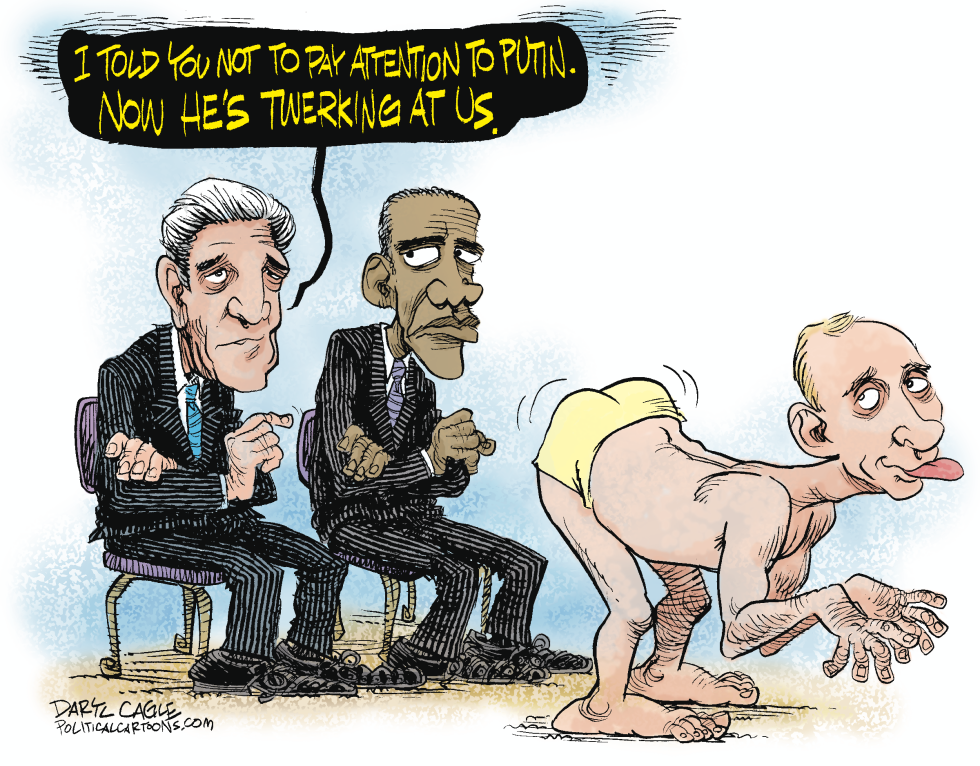  PUTIN TWERKING by Daryl Cagle