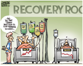 ECONOMIC RECOVERY ROOM by John Cole