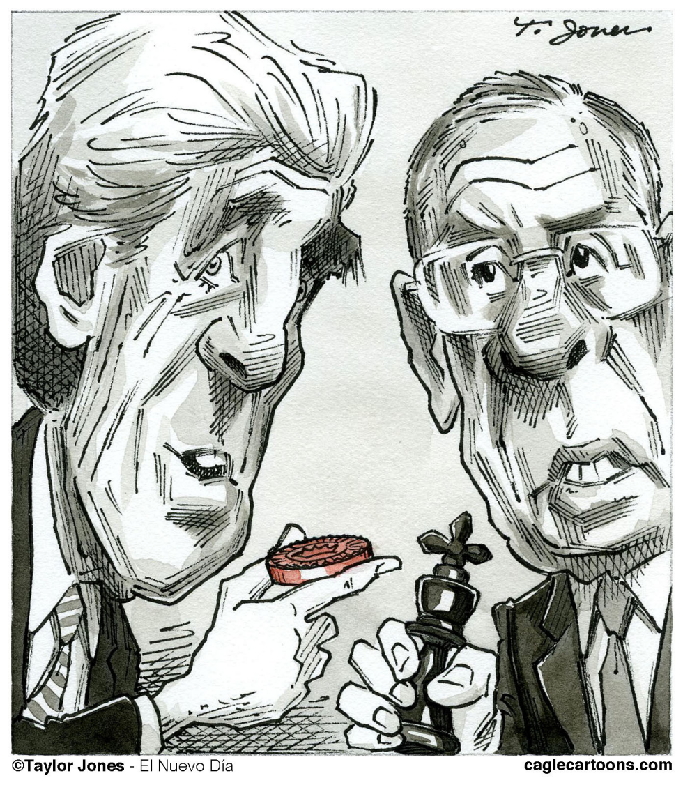  JOHN KERRY AND SERGEI LAVROV  by Taylor Jones