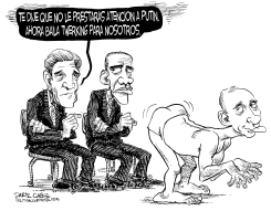 PUTIN BAILANDO TWERKING by Daryl Cagle