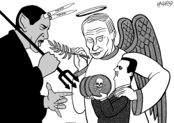 OBAMA, PUTIN, ASSAD by Rainer Hachfeld