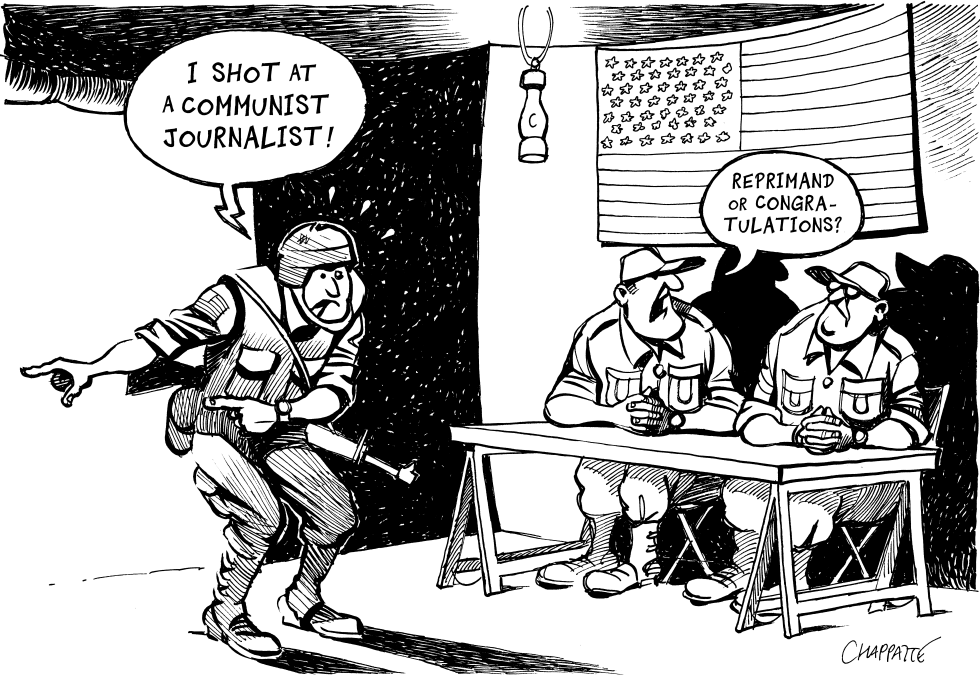  US FRIENDLY FIRE by Patrick Chappatte