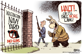 NAVY YARD SHOOTING by Rick McKee