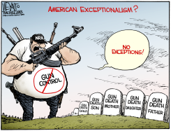 AMERICAN EXCEPTIONALISM by Christopher Weyant