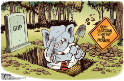 GOP SUICIDE by Rick McKee