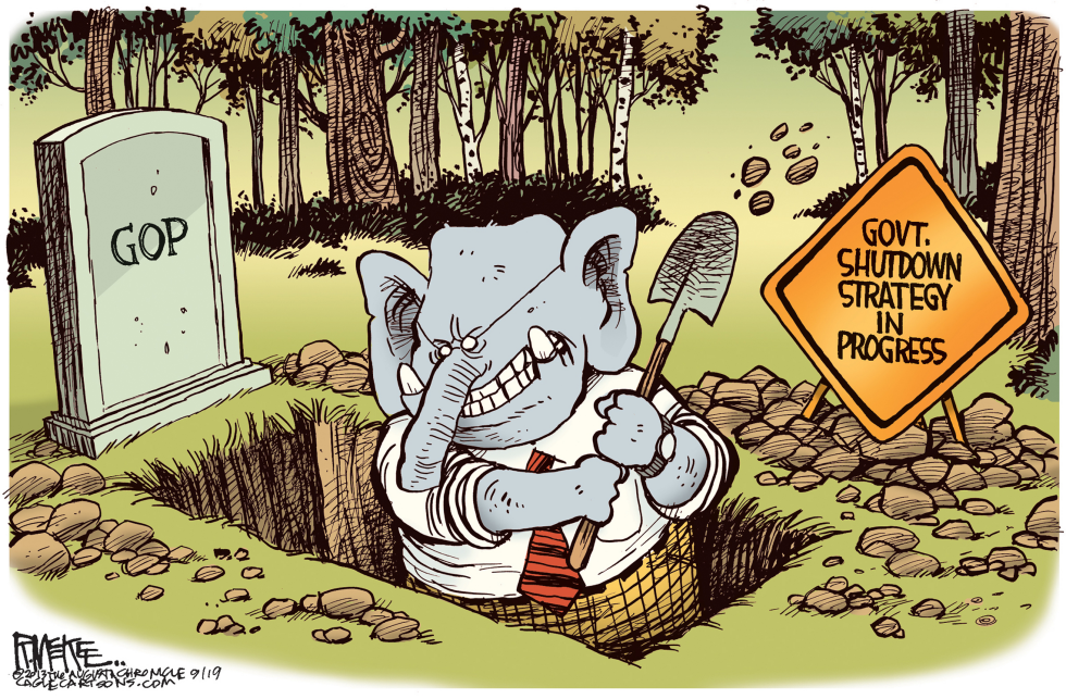  GOP SUICIDE by Rick McKee