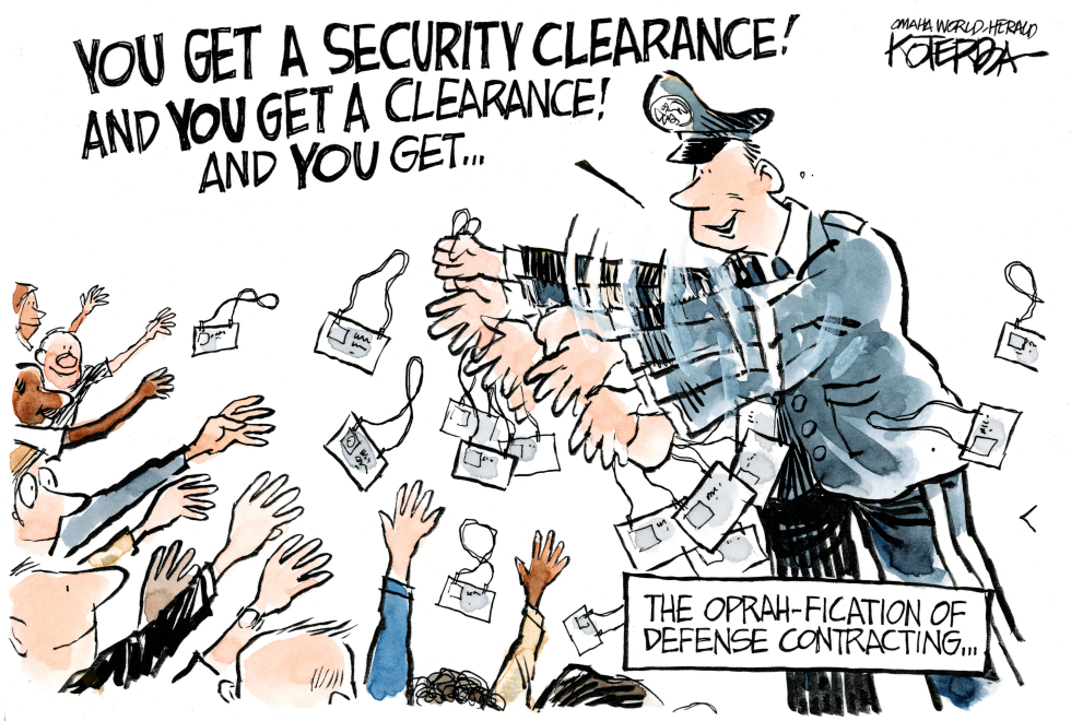  SECURITY CLEARANCE by Jeff Koterba