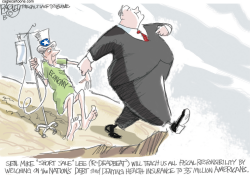 SEN MIKE LEE R-DEADBEAT  by Pat Bagley