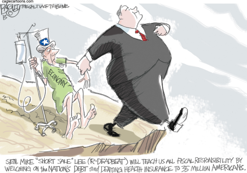  SEN MIKE LEE R-DEADBEAT  by Pat Bagley