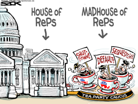 TEA PARTY LOONIES by Steve Sack