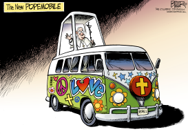 NEW POPEMOBILE by Nate Beeler