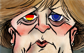 MERKEL IS WATCHING YOU by Kap