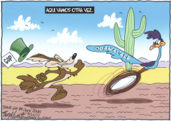 DETENIENDO AL OBAMACARE  by Bob Englehart