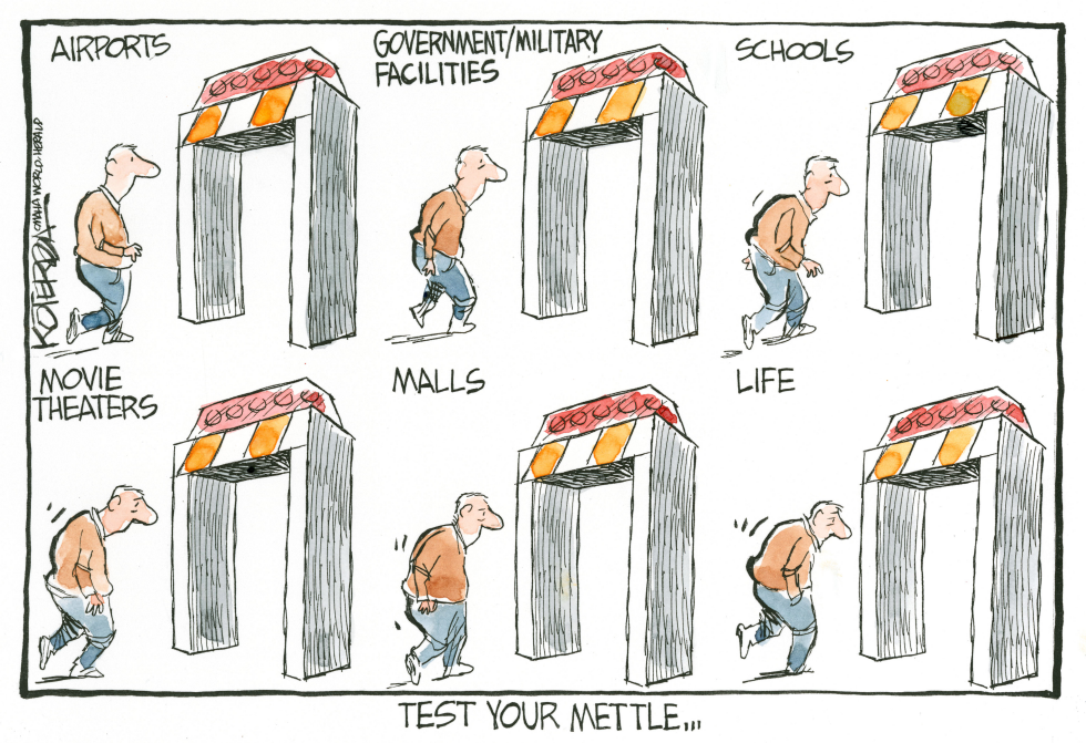  TEST YOUR METTLE by Jeff Koterba