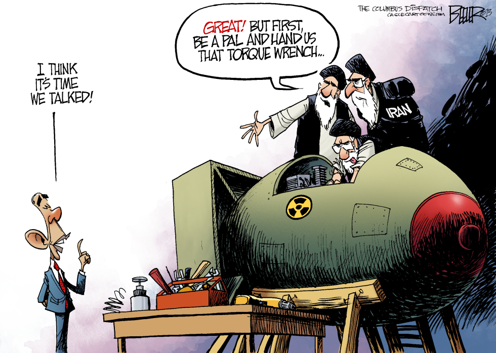  OBAMA AND IRAN by Nate Beeler