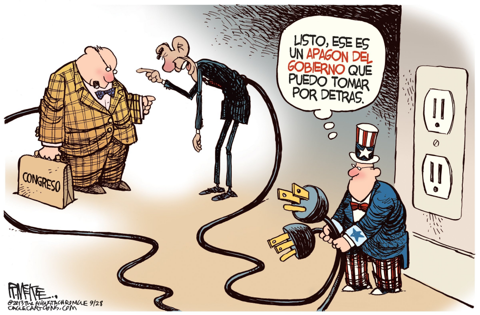  APAGON DEL GOBIERNO  by Rick McKee