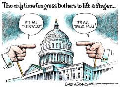 CONGRESS BLAME GAME by Dave Granlund