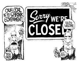 SORRY WE'RE CLOSED-MINDED by John Darkow