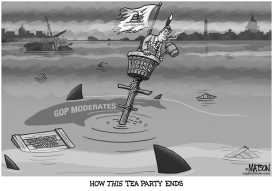 TEA PARTY SHUTDOWN by RJ Matson