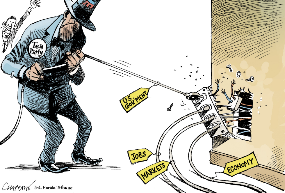  GOP SHUTS DOWN US GOVERNMENT by Patrick Chappatte