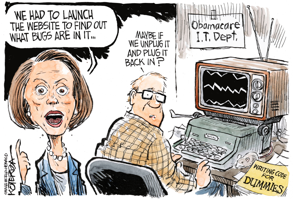  OBAMACARE IT DEPARTMENT by Jeff Koterba