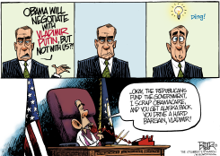 BOEHNER HATCHES A PLAN by Nate Beeler