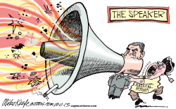 THE SPEAKER by Mike Keefe