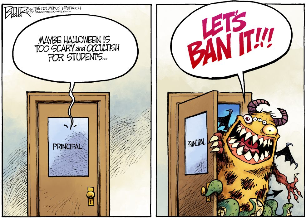  HALLOWEEN MONSTER by Nate Beeler