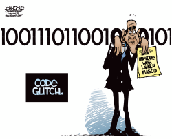 OABAMACARE WEB GLITCH by John Cole