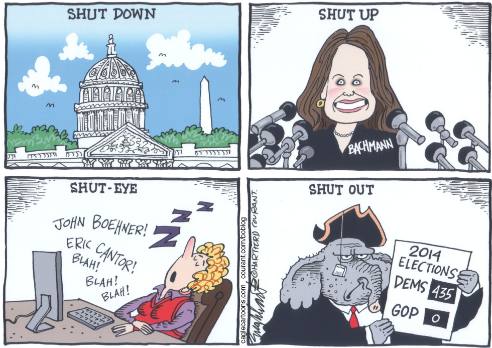  SHUTDOWN by Bob Englehart