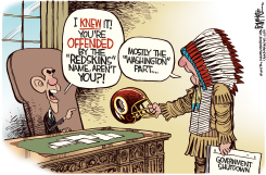 WASHINGTON REDSKINS by Rick McKee