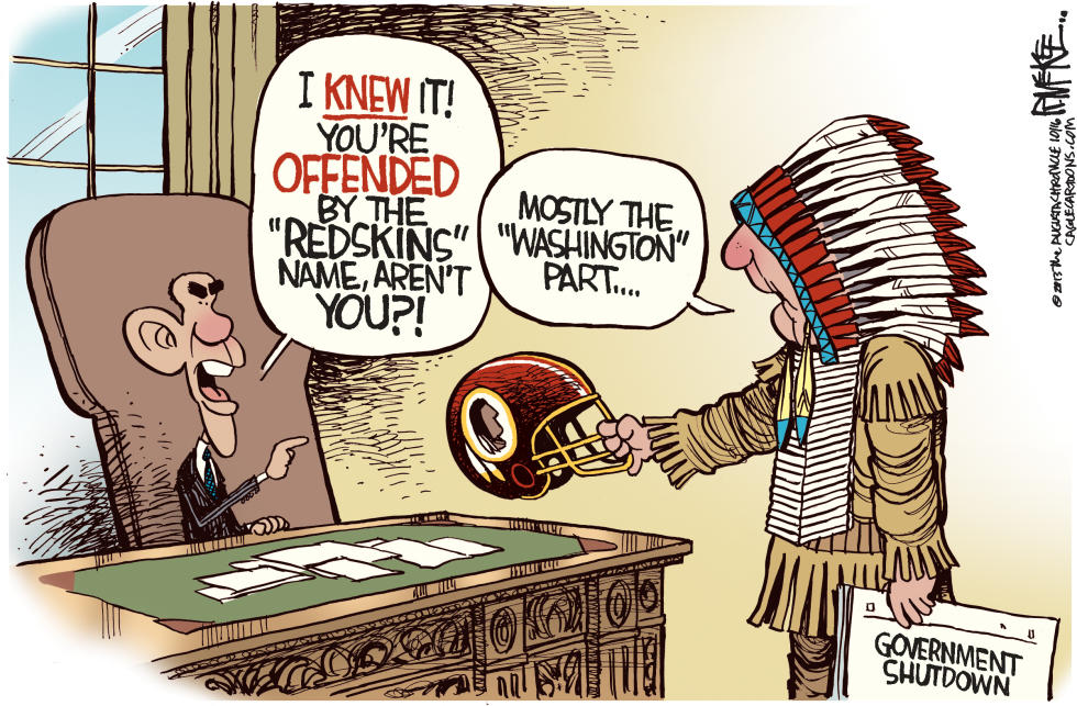  WASHINGTON REDSKINS by Rick McKee