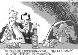 DEFAULT DRINKING GAME by Pat Bagley